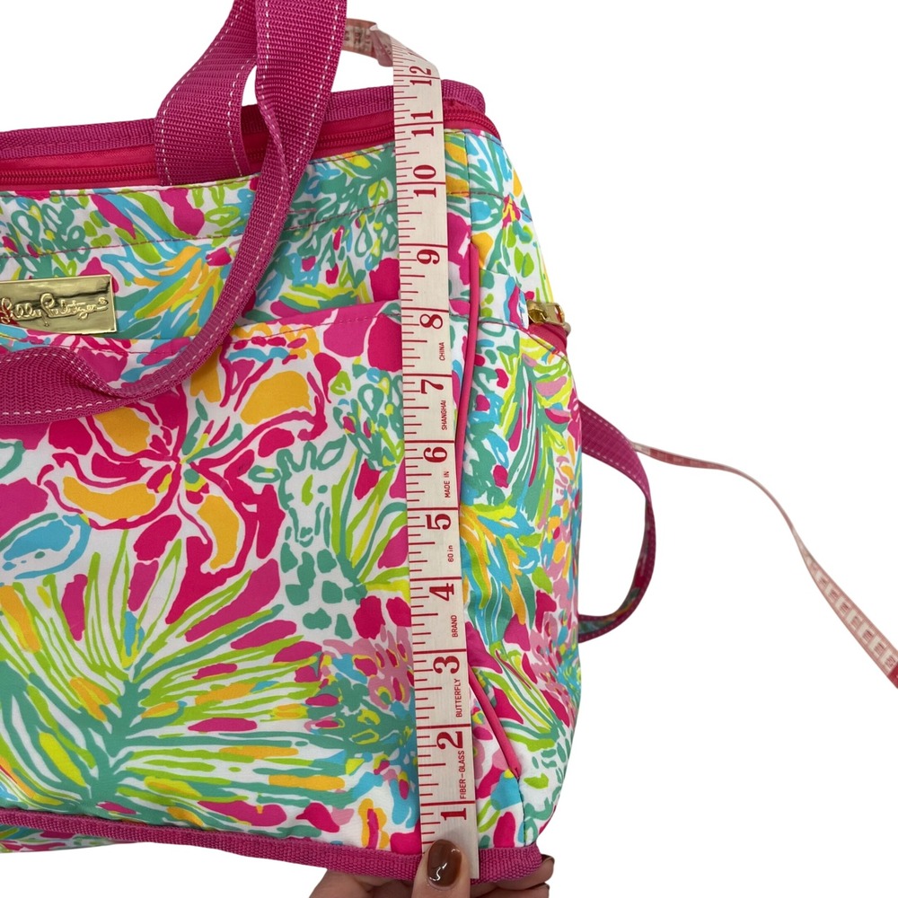 LILLY PULITZER‎ Large Spot Ya Insulated Lined Beach Cooler Tote Bag Straps NWOT - Picture 7 of 10